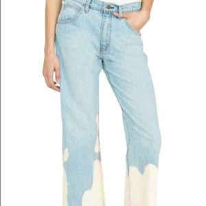 Hudson Sloane Bleached Straight Crop Jeans